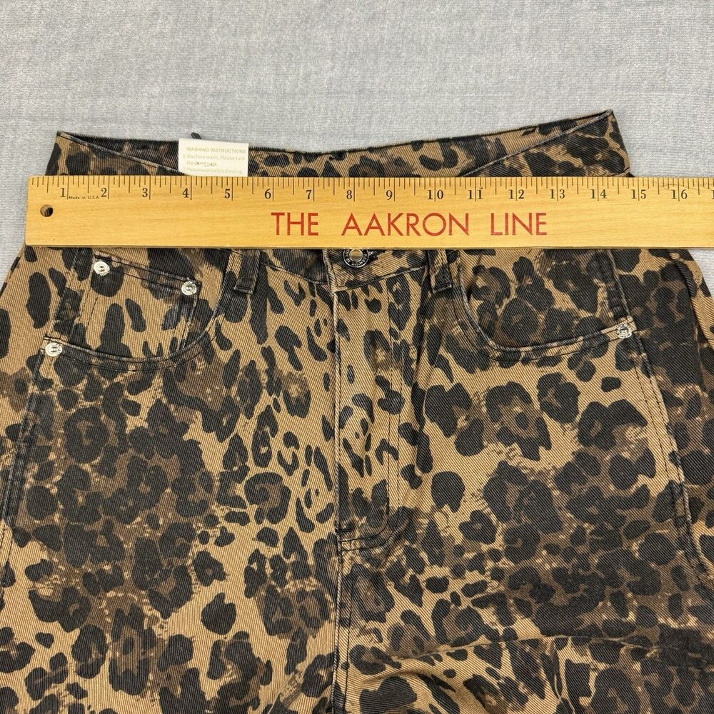 Potili Pants Jeans Women’s Size 12 Wide Leg Leopard Print Fashion Style New - Picture 10 of 10